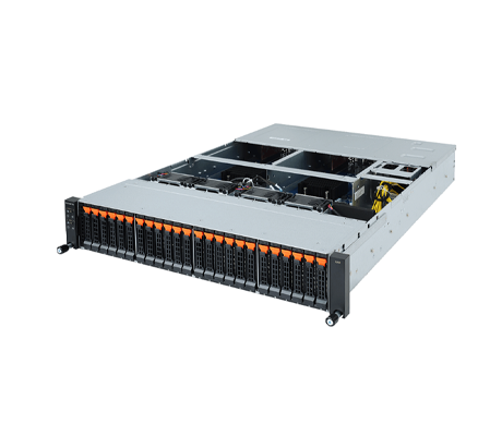 Gigabyte S260-NF1 Storage Server side view