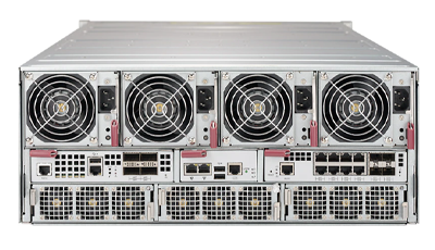 Supermicro SuperBlade 414E blade enclosure rear detail SuperBlade 414E enclosure rear