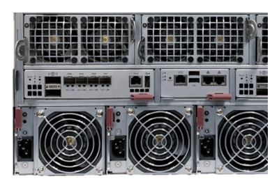 Supermicro SuperBlade SBE-820H blade enclosure rear detail SuperBlade SBE-820H enclosure rear