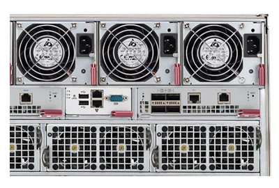 Supermicro SuperBlade SBE-820J enclosure rear detail SuperBlade SBE-820J enclosure rear