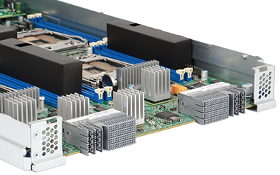 SuperMicro SBI-7228R-T2X server rear