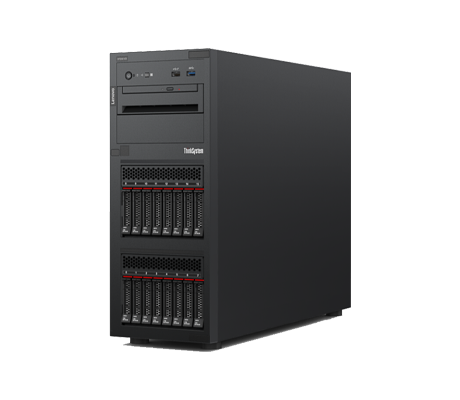 Lenovo ThinkSystem ST250 V3 Tower Server side view