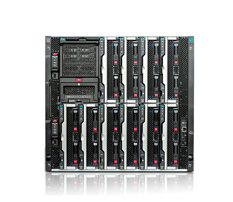 HPE Synergy 12000 Frame front view, with storage unit