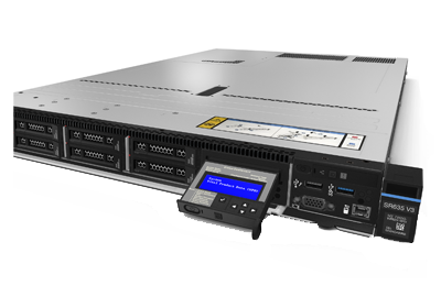 Lenovo ThinkSystem SR645 V3 Server LCD screen