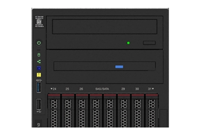 Lenovo ThinkSystem ST650 V2 Tower Server front optical bays