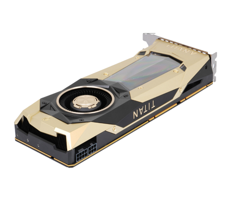 NVIDIA TITAN V GPU side view