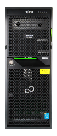 Fujitsu TX300 S8 server tower front of system