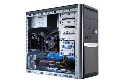 Gigabyte W331-Z00 side panel view Gigabyte W331-Z00 side view