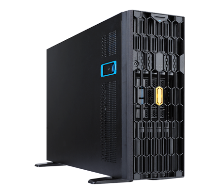 Gigabyte GPU Workstation W771-Z00 side view