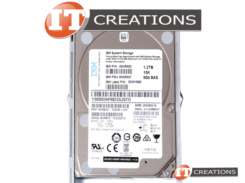 00AR327 - Used - IBM 1.2TB 10K RPM SAS 2.5 INCH SMALL FORM FACTOR SFF ...