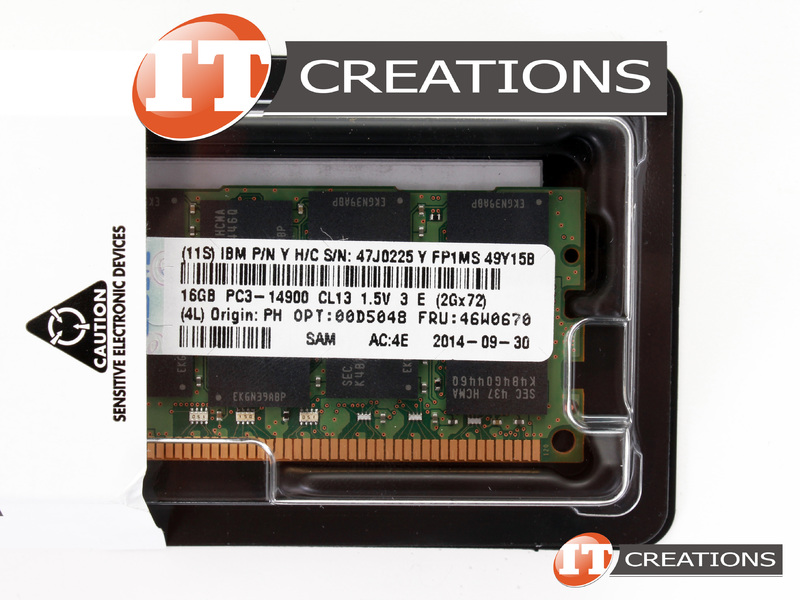 Ibm Server Memory - 16GB DDR3 PC3-14900R (1866MHz) 2Rx4 DIMM (P/N