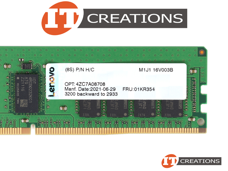 01KR354 LENOVO / MICRON 16GB PC4-25600 DDR4-3200AA-R REGISTERED