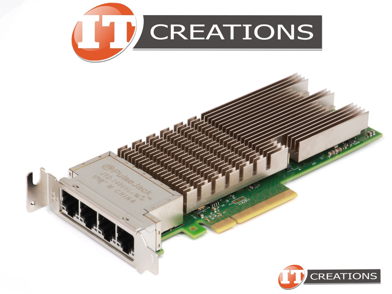 08XJ7-LOW P DELL / INTEL X710-T4 CNA 10GB QUAD PORT PCI-E 3.0 X8