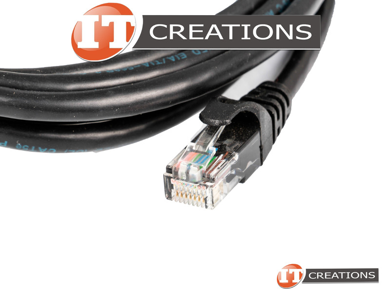 0R717 DELL BLACK CAT 5 RJ45 I/O KMM 7FT CABLE RJ45 MALE
