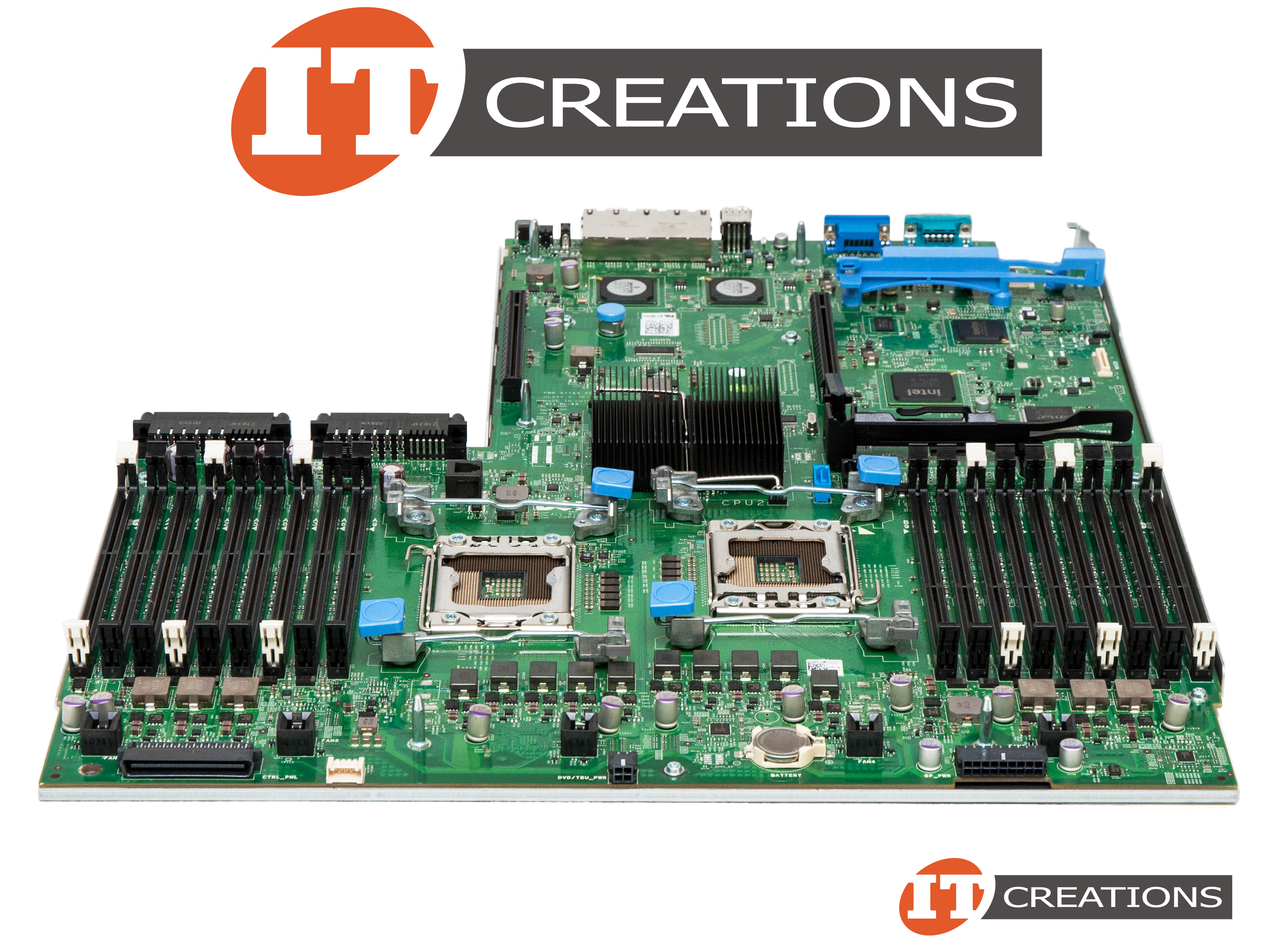 Poweredge R710 Motherboard 0NH4P DELL MOTHERBOARD FOR DELL POWEREDGE R710 - WORKS WITH 5500 / 5600 ...