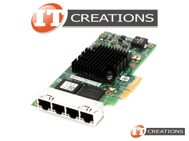 Dell Intel I350-T4 Quad-Port PCIe X4 Gigabit Server Adapter DP/N 09YD6K, 0T34F4 LP