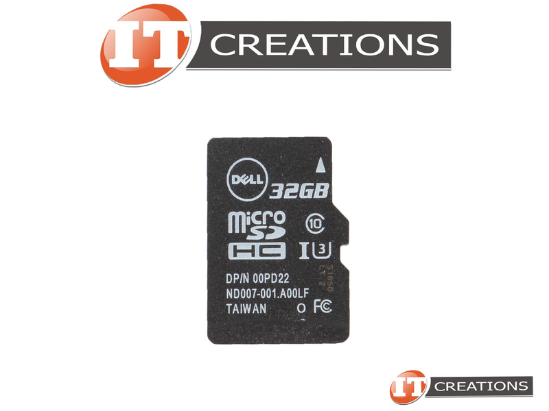 0PD22 DELL 32GB C10 U3 SDHC MICRO SD CARD CLASS 10 UHS3 SECURE DIGITAL HIGH CAPACITY