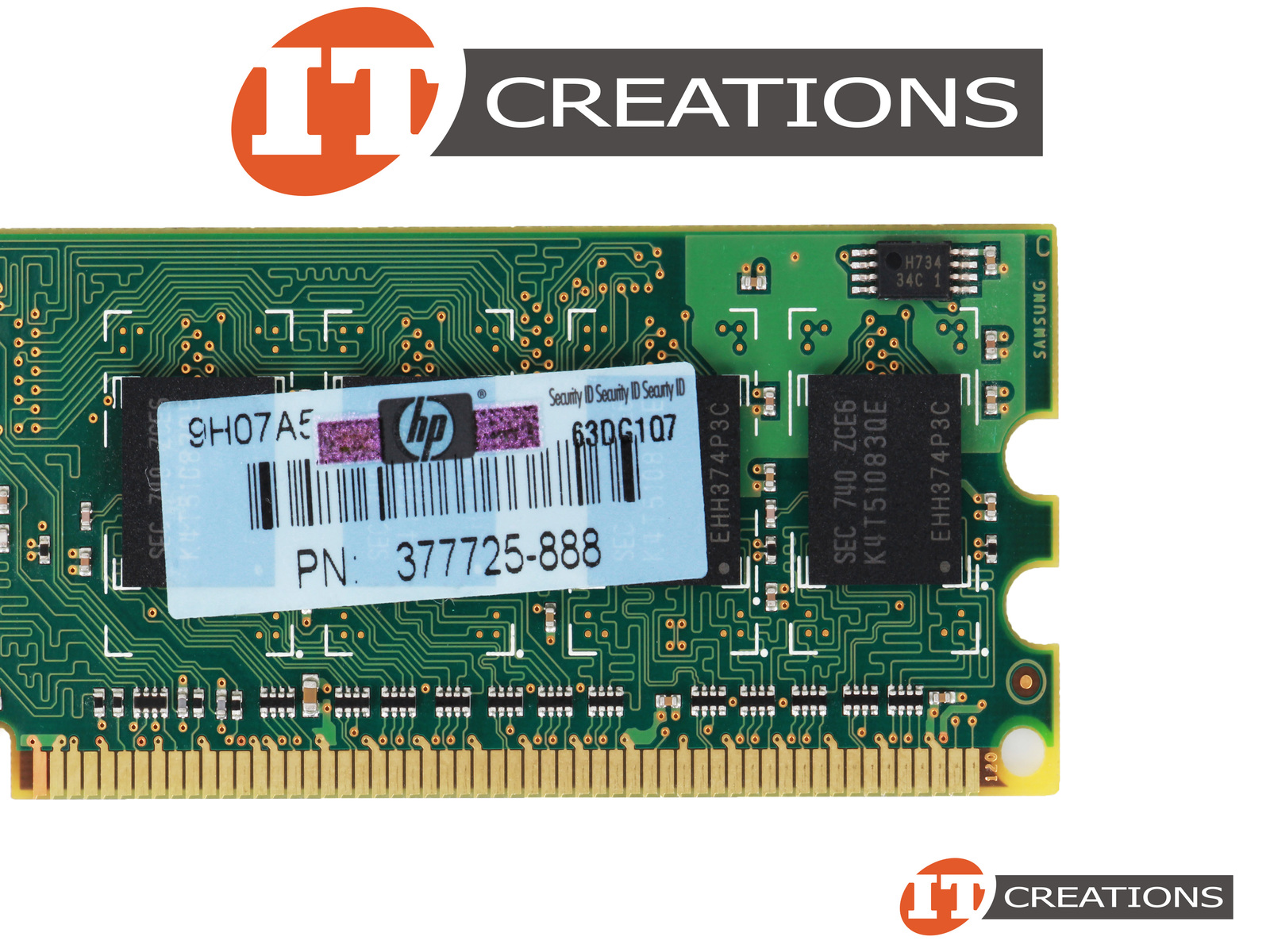 377726 888 HP 1GB PC2 5300U DDR2 667 UNBUFFERED NON ECC 2RX8 CL5 240 