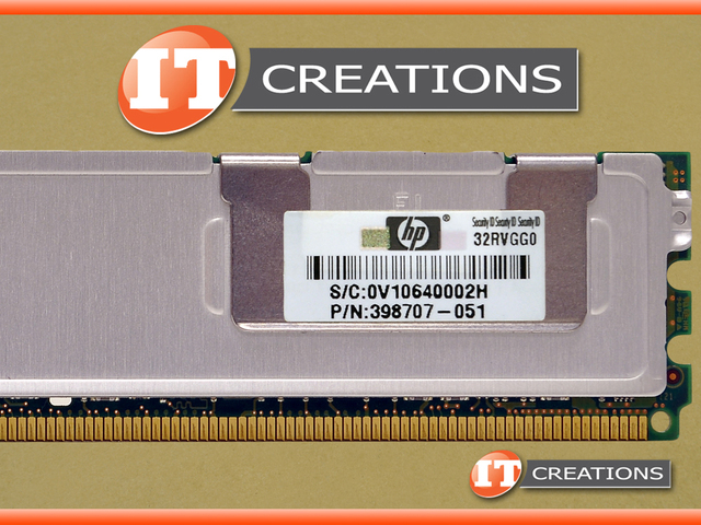 Barrette Mémoire Serveur IBM 2GB PC2-5300F - Réf. 398707-051 - RAM ECC - Occasion