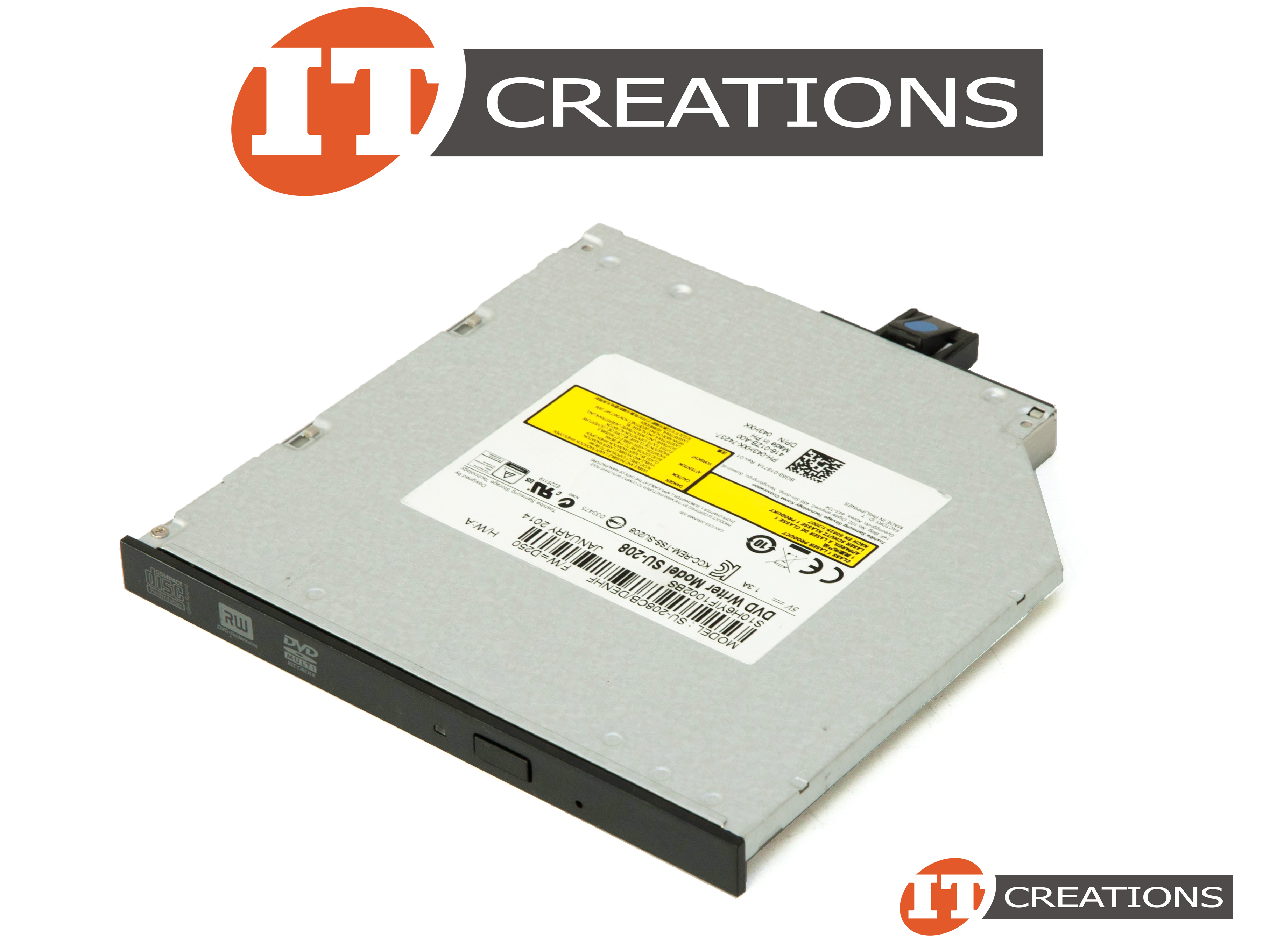 43HXK DELL OPTICAL DRIVE DVD MULTI RECORDER RW REWRITABLE COMPACT DISC REWRITABLE ULTRA SLIM