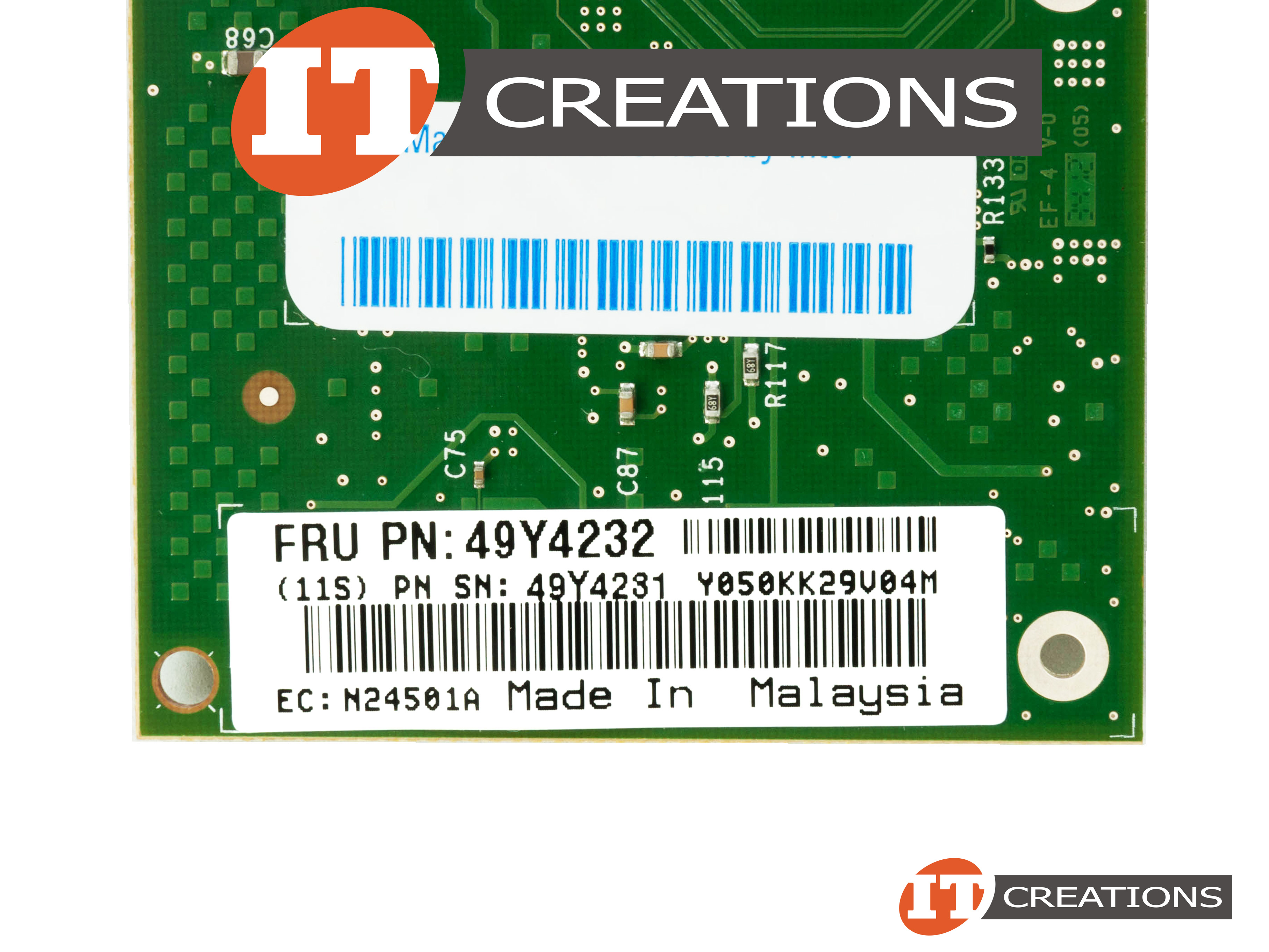 Low Profile Bracket For Intel I340-T2 / I350-T2 & Dell 7MJH5 49Y4230 Network Cards