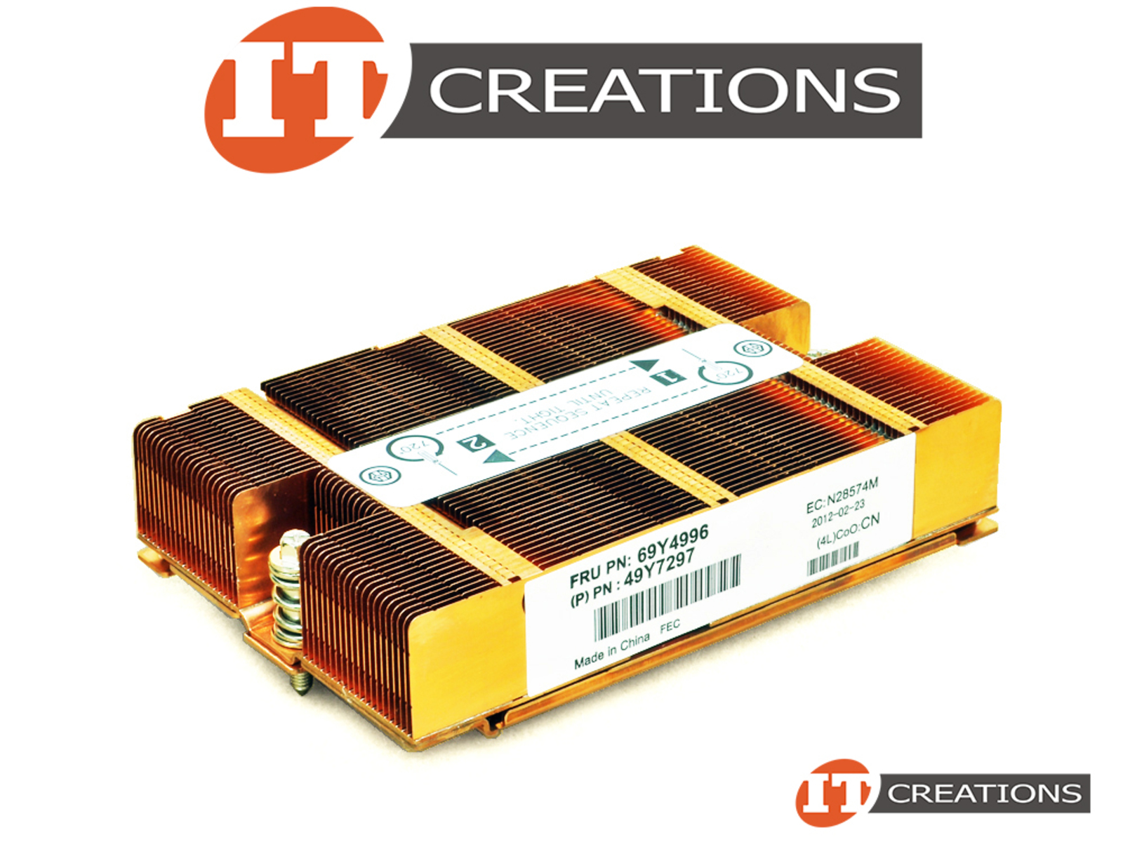 49Y7297 IBM HEATSINK FOR IBM SYSTEM X3755 M3 - COPPER SCREW DOWN