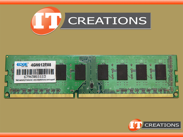 4GN612R08 EDGE TECH CORP 4GB PC3-10600 DDR3-1333 240 PIN MEMORY MODULE