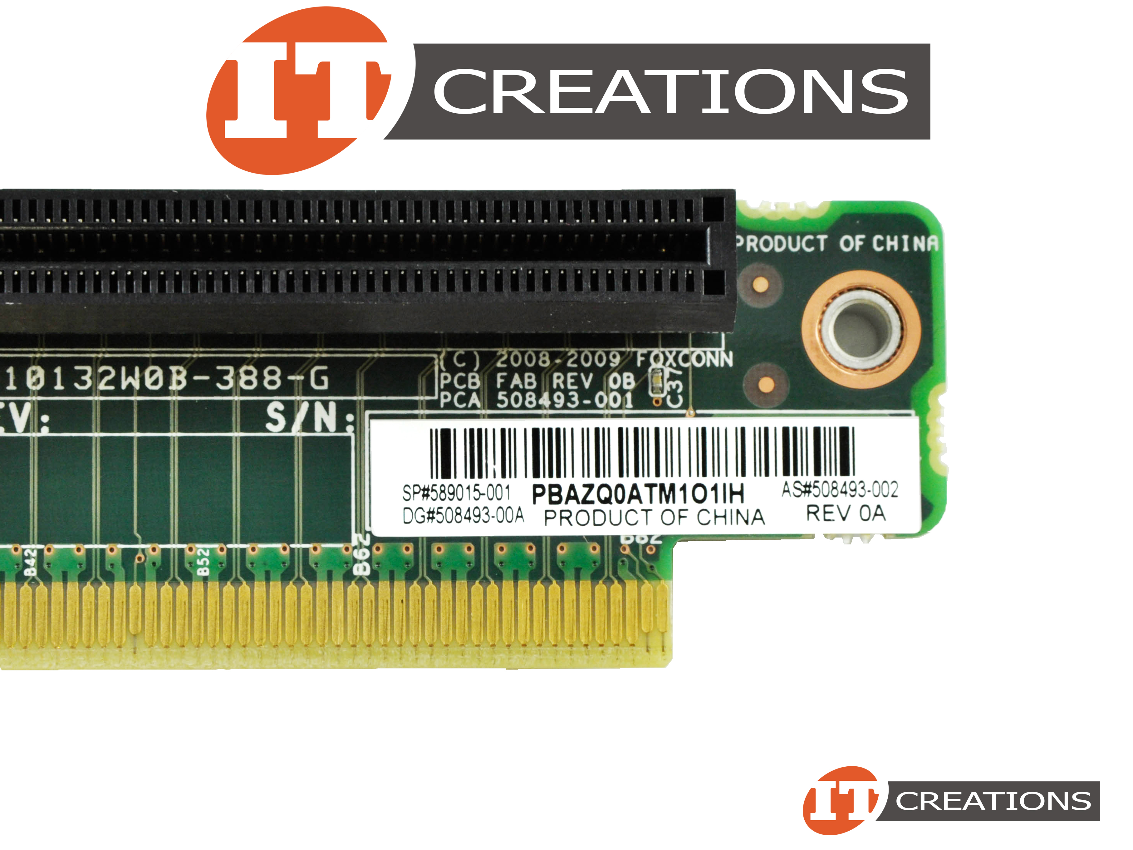 50849300A HP RISER BOARD / CARD PCIE X16 FOR HP PROLIANT DL170E G6