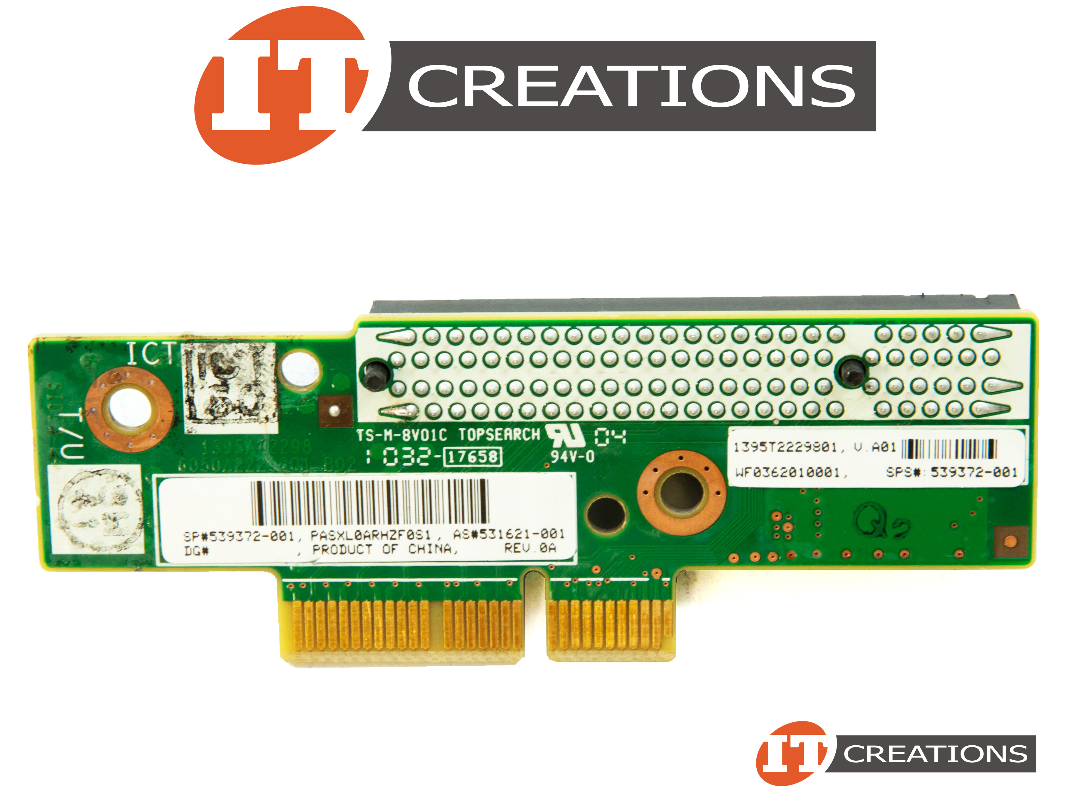 531621001 HP STORAGE PCIE X4 RISER BOARD / CARD FOR HP PROLIANT DL160
