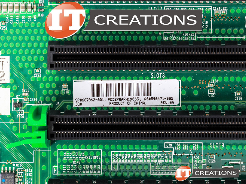 590471-002 HP RISER BOARD / CARD FOR HP PROLIANT DL585 G7 - REAR RISER ...
