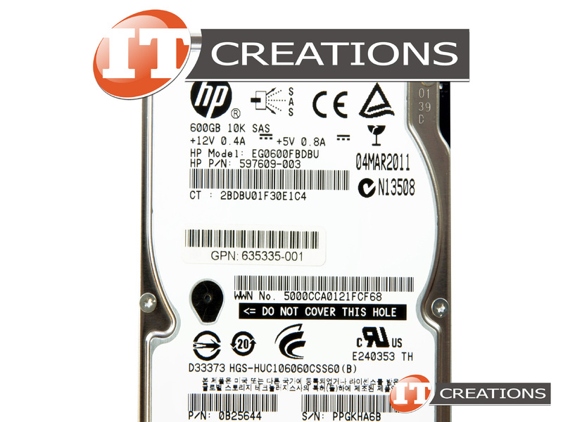 HP 600GB 10000RPM SAS 6Gb/s 2.5-in Hard Drive