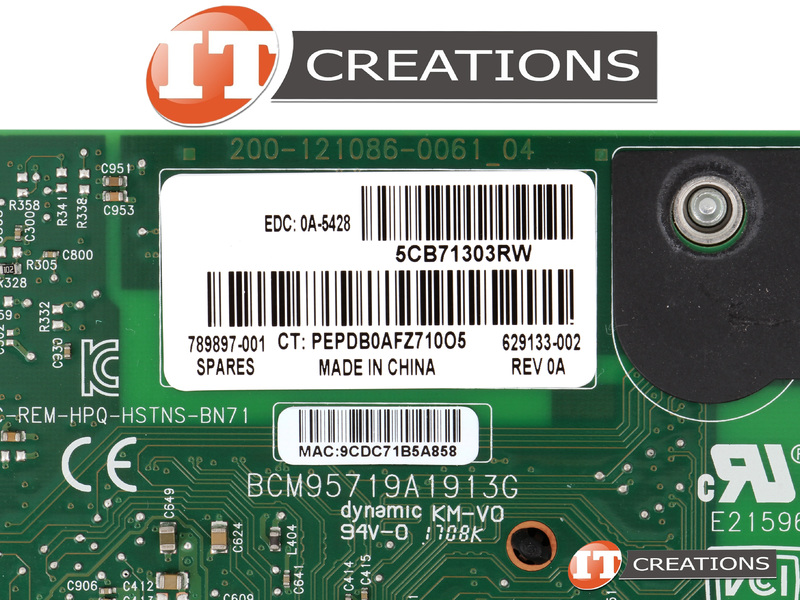 634025-001 629135-B21 HP 1Gbps 4-Port RJ-45 PCI-e 2.0x4 331FLR