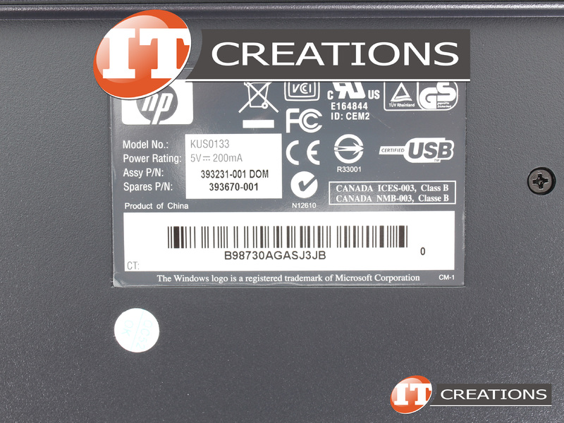 631411004 HP KEYBOARD USB WIRE CONNECTION WITH SMART CARD TERMINAL
