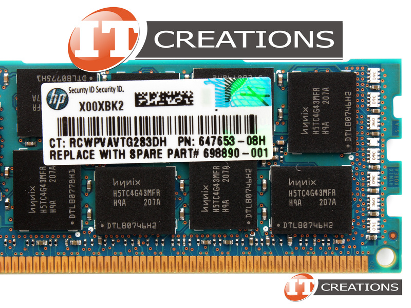 Barrette Mémoire DDR3 16Go PC3L-10600R Pour HP Proliant G8 - RDIMM 1333MHz, Garantie à Vie
