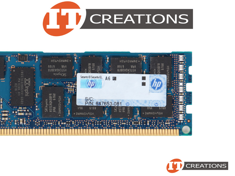HP 647901-B21 16GB 2RX4 PC3L-10600R MEMORY DDR3-1333 