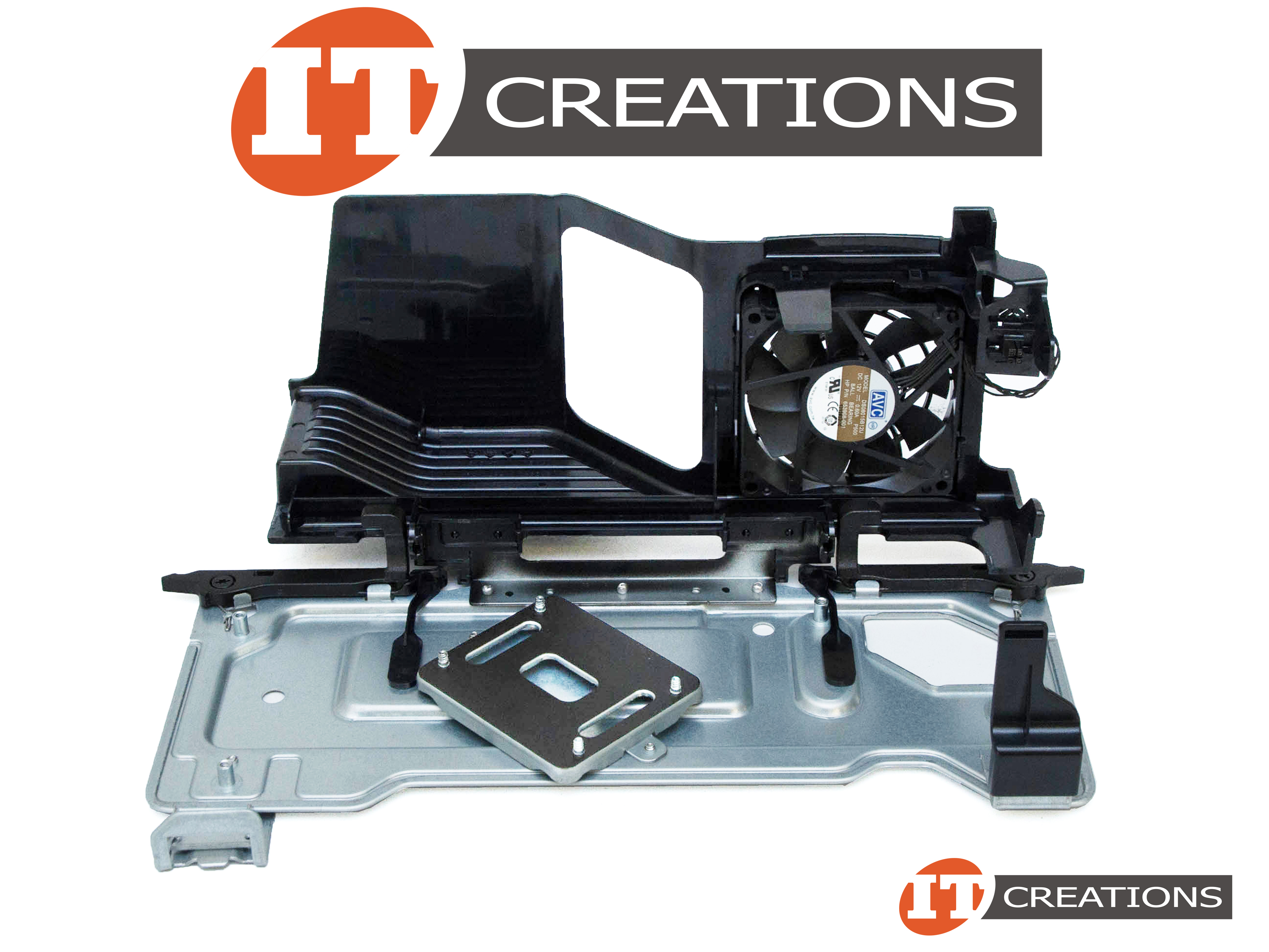 653906-001 HP RISER COOLING FAN AND METAL BRACKET FOR HP Z620 ...