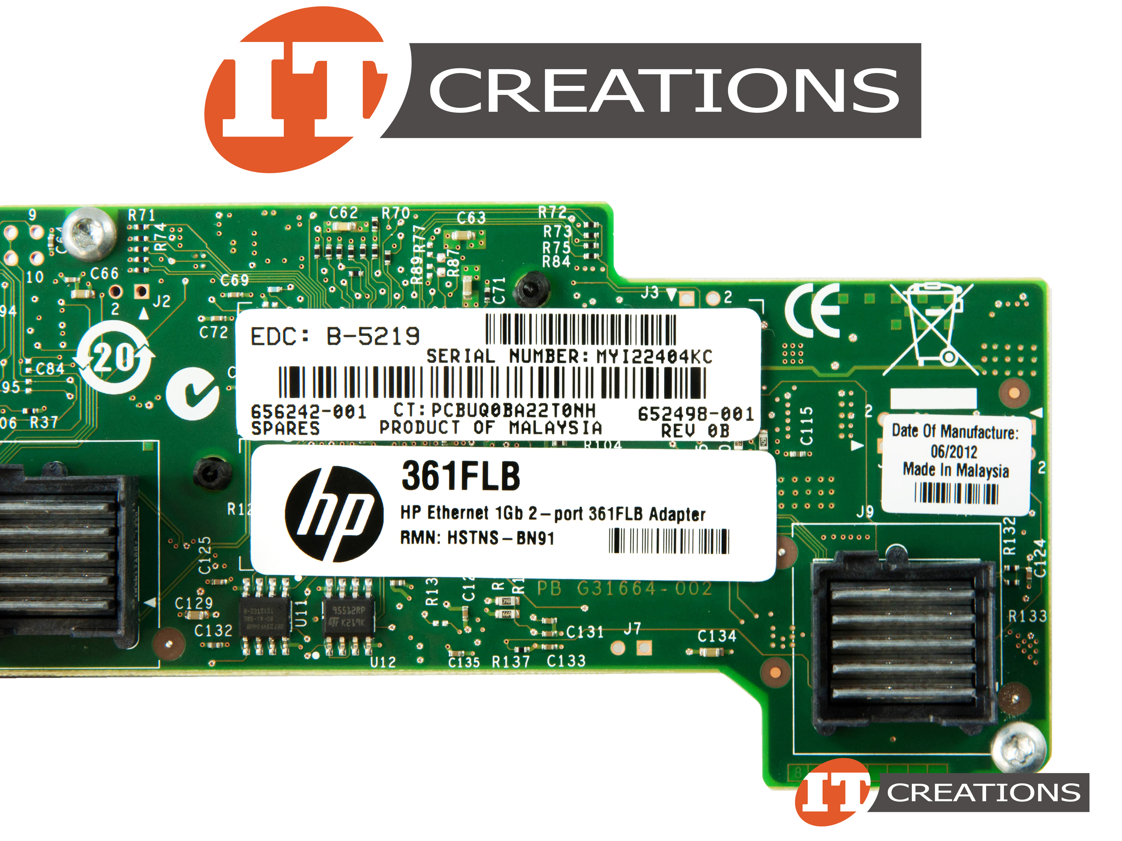 656242001 HP 361FLB ADAPTER 1GBE 2 PORT NETWORK ADAPTER FOR HP