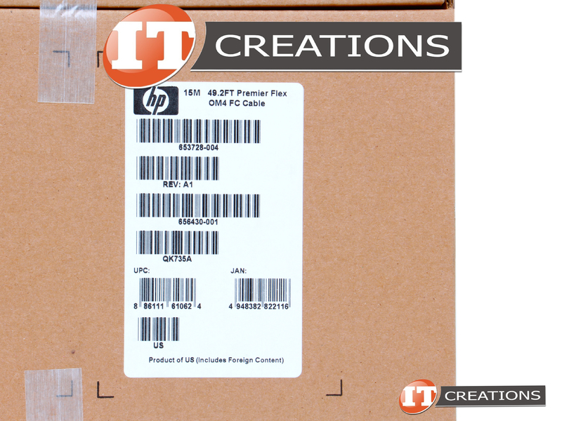 656430001RETAIL Retail HP Premier Flex OM4 FC 15M Cable 49.2ft