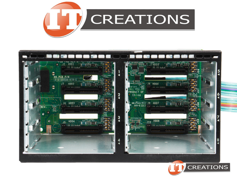 662883-B21 HP HARD DRIVE CAGE 2.5 INCH SFF 8 BAY WITH BACKPLANE AND ...