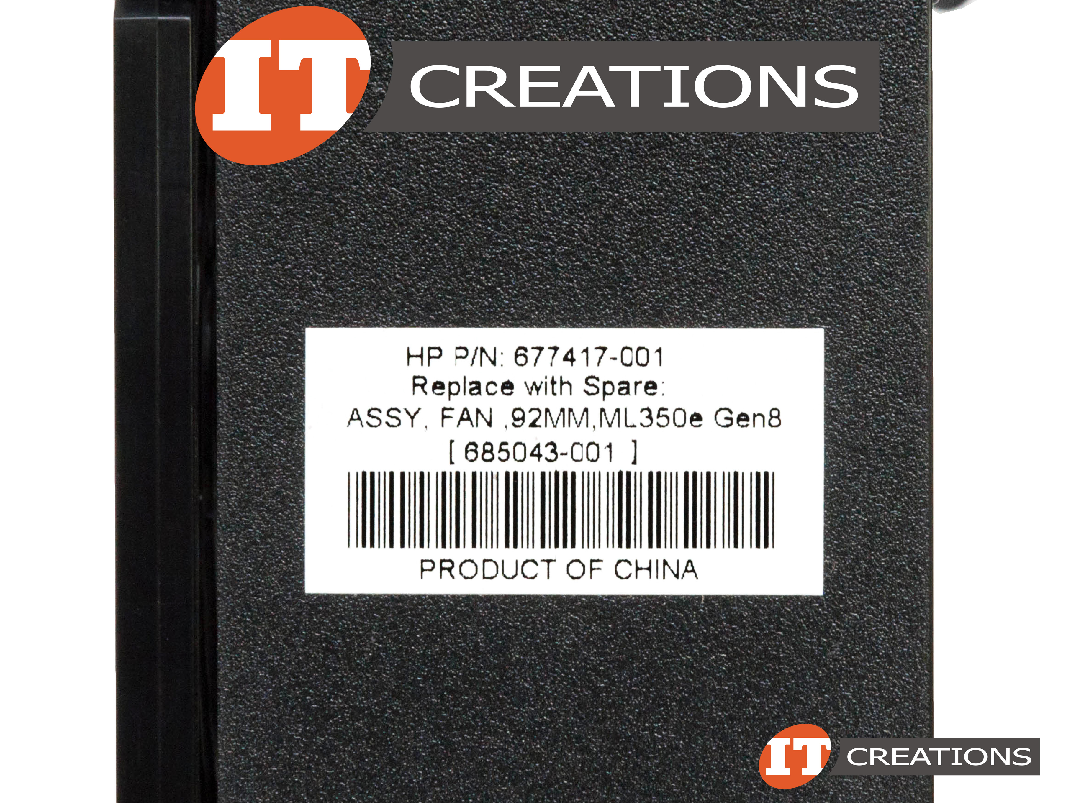 Ventilateur De Remplacement Pour Serveur HP ML350e Gen8 - Référence 677417-001 / 685043-001 - Diamètre 92 Mm - Reconditionné Testé