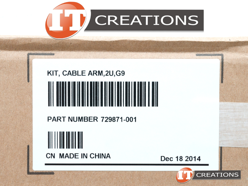 729871001 New HP CABLE MANAGEMENT ARM 2U ASSEMBLY KIT FOR HPE