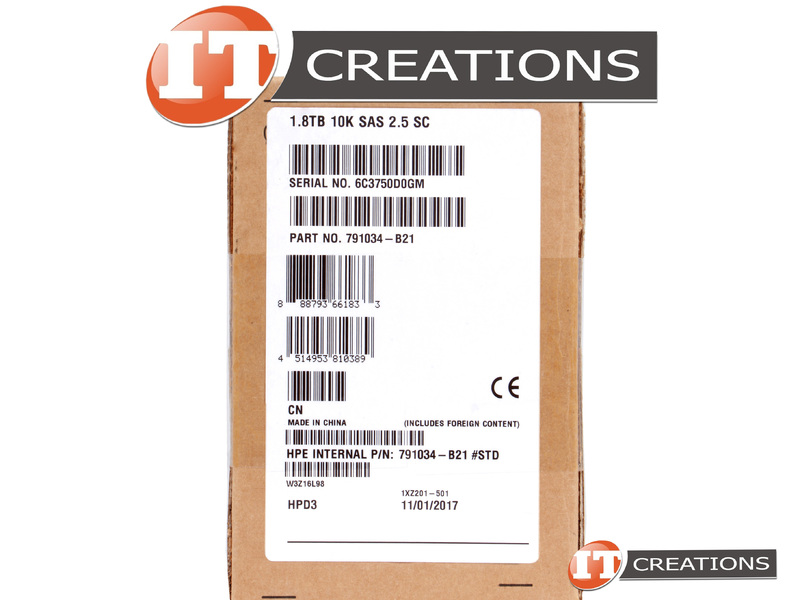 791034-B21-RETAIL - Retail - HP / HPE 1.8TB 10K RPM SAS III 2.5 INCH ...