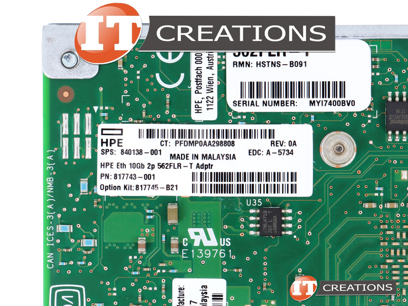 817745B21 HP / HPE 562FLRT ADAPTER 10GBE 2P DUAL PORT PCIE