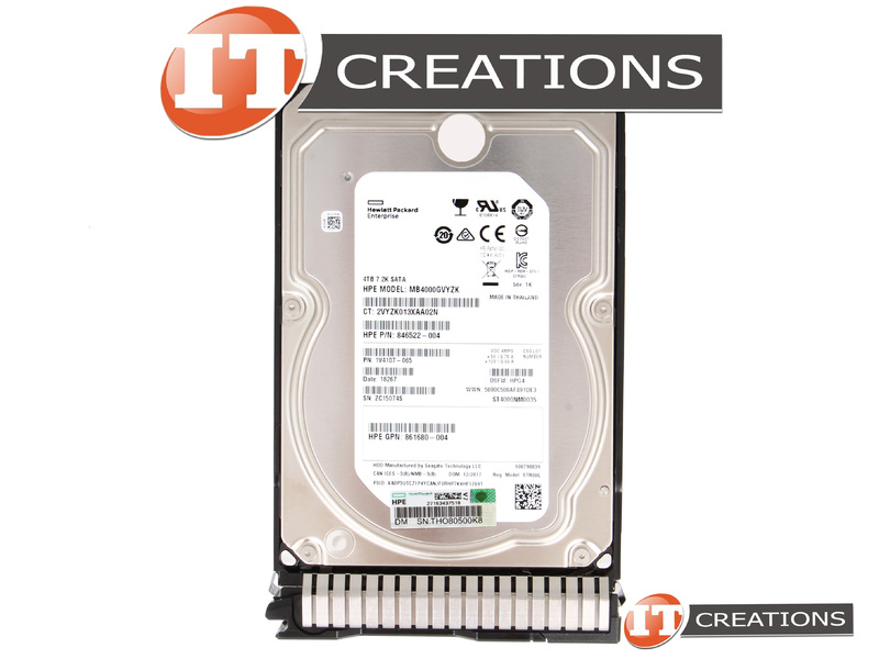 872491B21 Refurbished HP / HPE 4TB 7.2K RPM SATA III 3.5 INCH