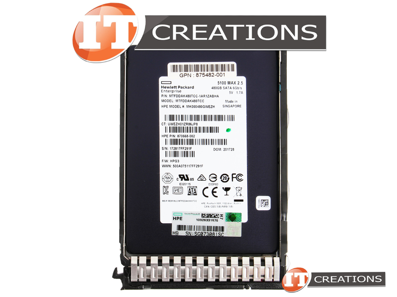 HP 878544-B21 480GB SATA MU 6G Drive