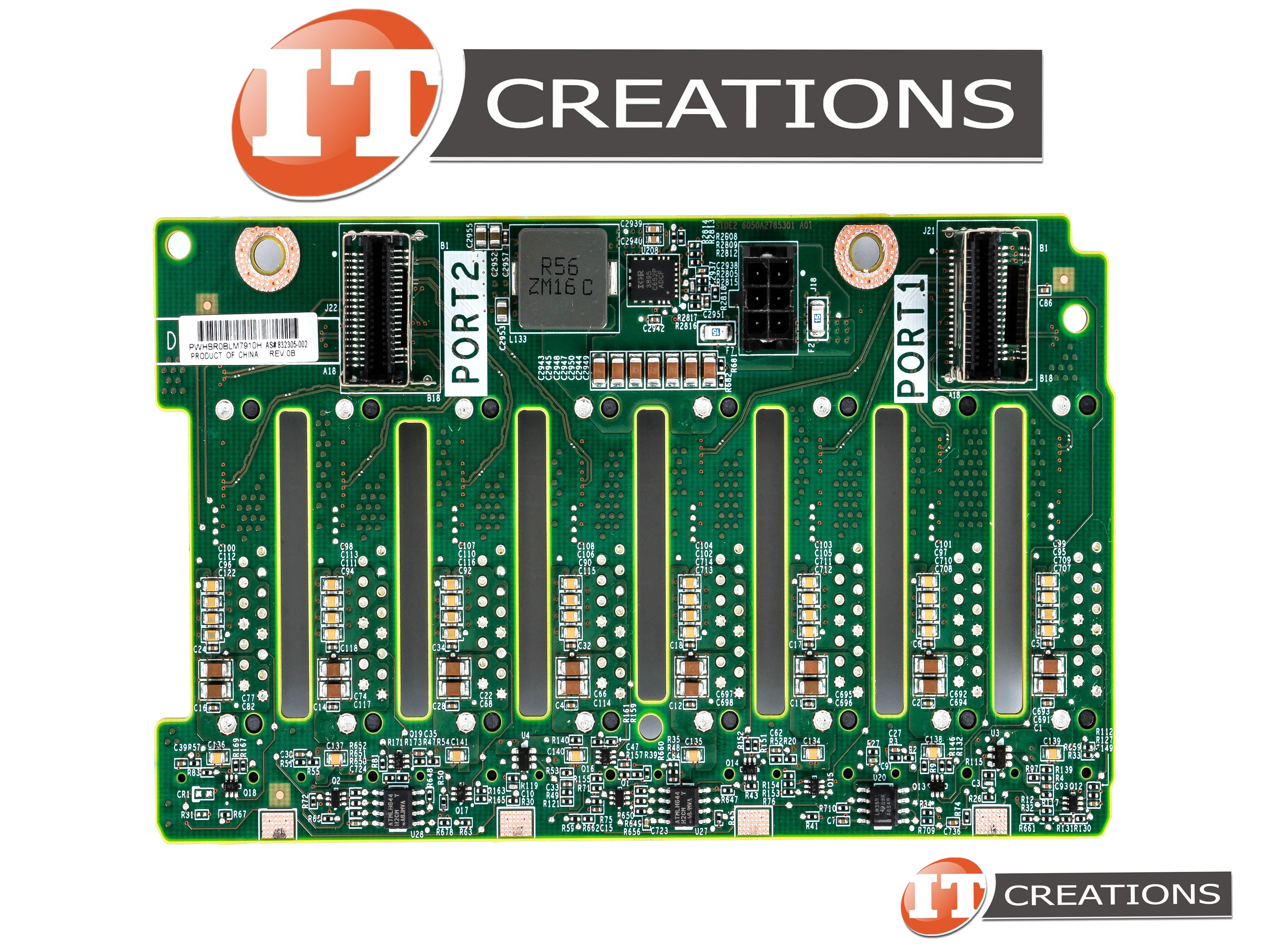 878543-001 HP 12gb/s SAS Hard Drive Backplane 2.5 Inch SFF 8 BAY For ...