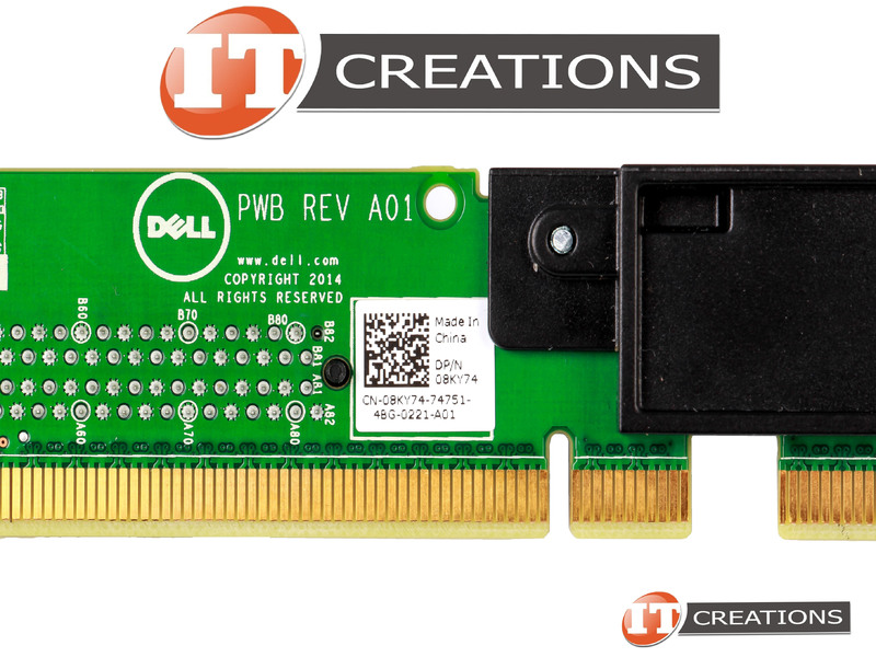 8KY74 DELL RISER CARD 3 FOR DELL POWEREDGE R630 - SLOT 2 PCI-E 3.0 X16 ...