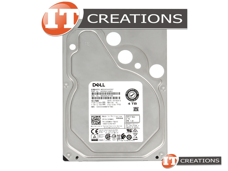Disque Dur Dell 4To 95M6K G14 – SATA 7.2K 3.5 Pouces – Reconditionné Pour Serveur PowerEdge