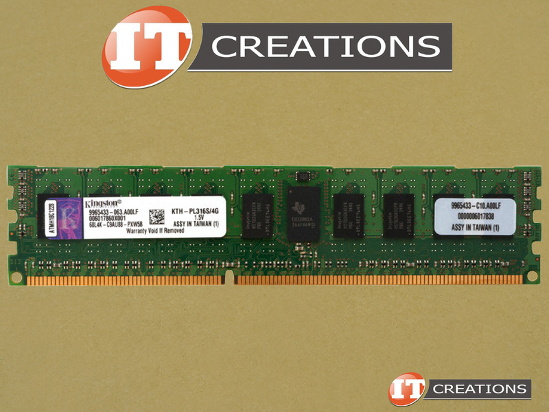 KINGSTON 4GB PC3-12800R DDR3-1600 REGISTERED ECC CL11 240 PIN 1.5V MEMORY  MODULE (9965433-063.A00LF)