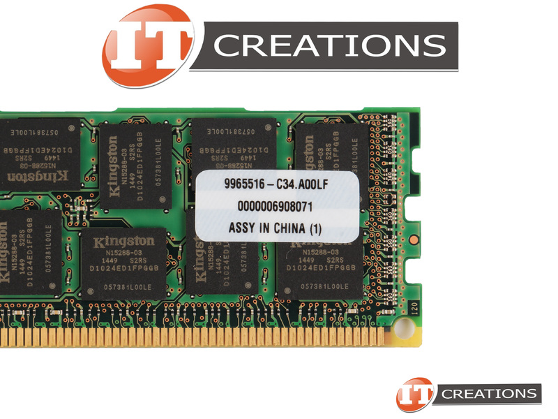 9965516-C34.A00LF KINGSTON 16GB PC3L-12800R DDR3-1600 REGISTERED ECC ...